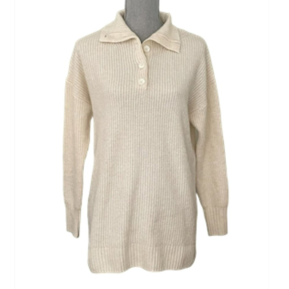 GAP Maternity Sweater Pullover Chino Beige Soft Knit Size M